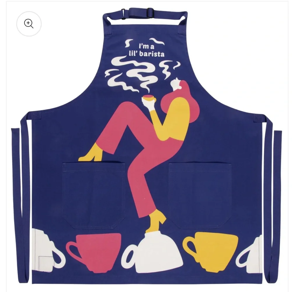 NWT Blue Q Kitchen Apron- I'm A Lil' Barista, Adjustable, Fun Housewarming Gift! - Picture 2 of 3